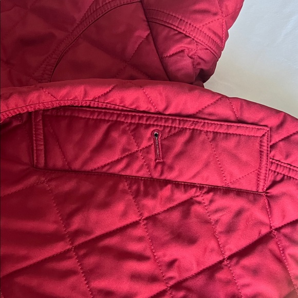 Burberry Red Quilted Puffer Jacket - Picture 10 of 11